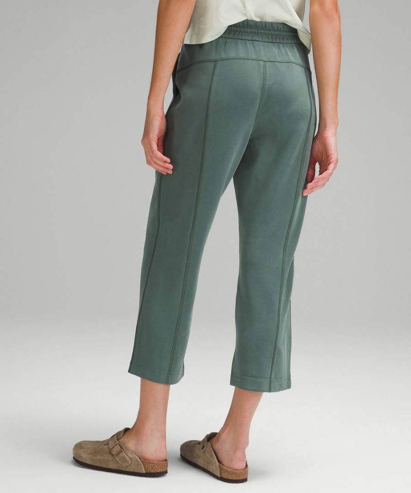 Lululemon Softstreme High-Rise Hetero-Leg Cropped Byxor Dam Mörkgröna Sverige | FUTDIB064