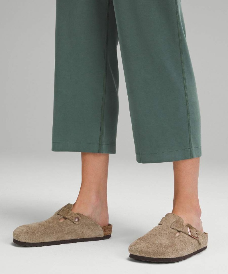 Lululemon Softstreme High-Rise Hetero-Leg Cropped Byxor Dam Mörkgröna Sverige | FUTDIB064