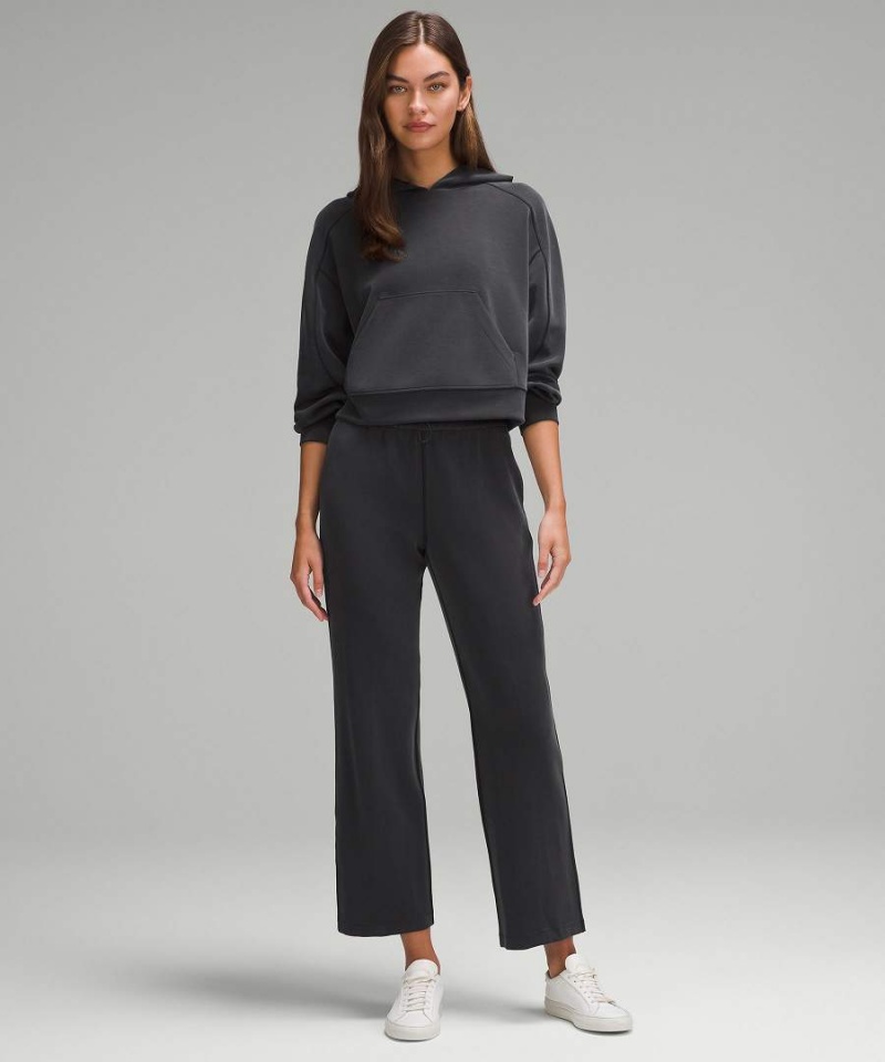 Lululemon Softstreme Hoodie Dam Svarta Sverige | BTHGLN817