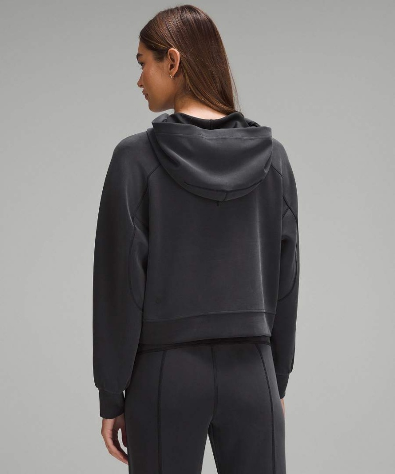 Lululemon Softstreme Hoodie Dam Svarta Sverige | BTHGLN817