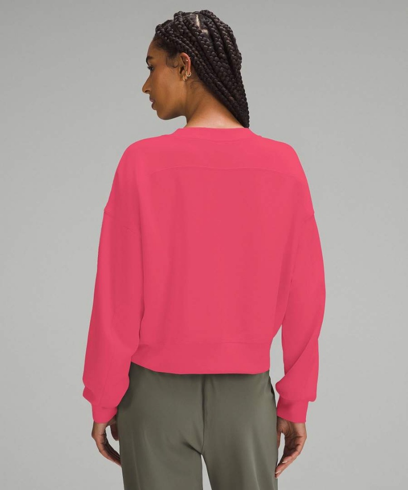 Lululemon Softstreme Perfectly Oversized Cropped Crew Tröjor Dam Blå Sverige | WAJMGZ672
