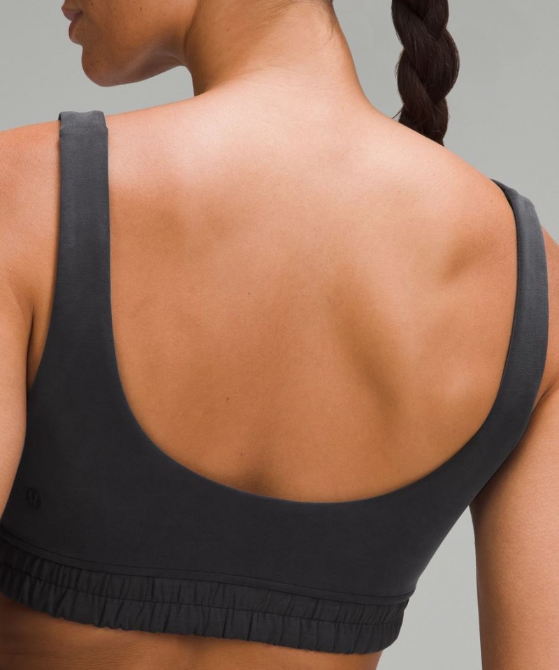Lululemon Softstreme Scoop-Neck Bra B/C Cup Sport BH Dam Svarta Sverige | HFOQYL239