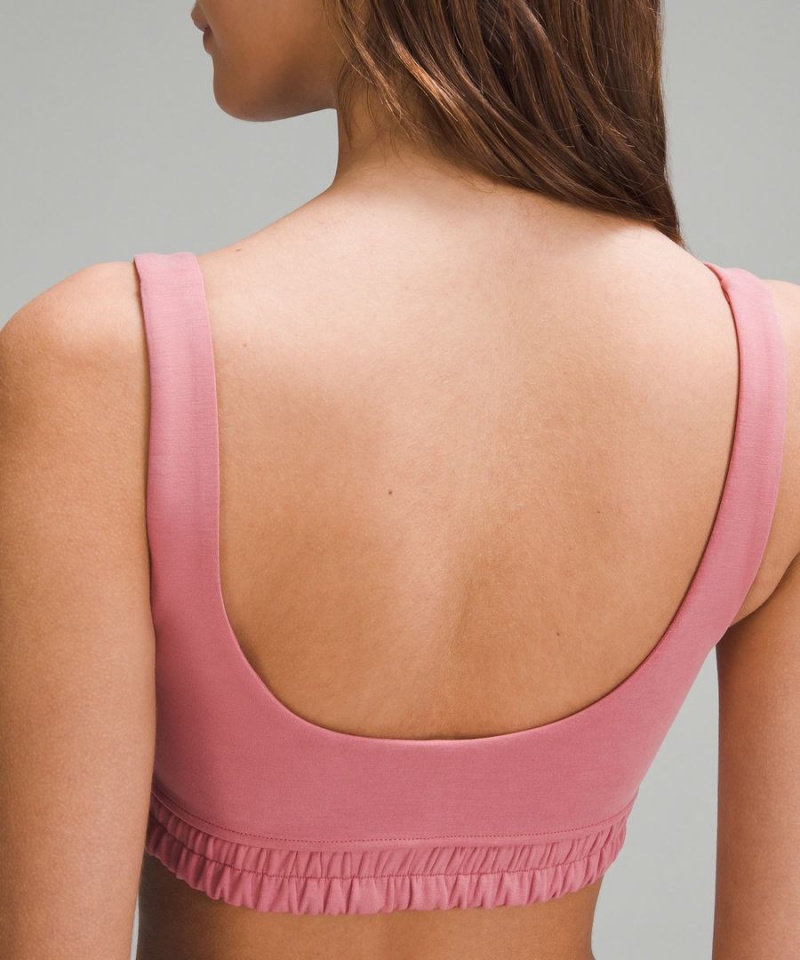Lululemon Softstreme Scoop-Neck Bra B/C Cup Sport BH Dam Rosa Sverige | LYMUIJ593