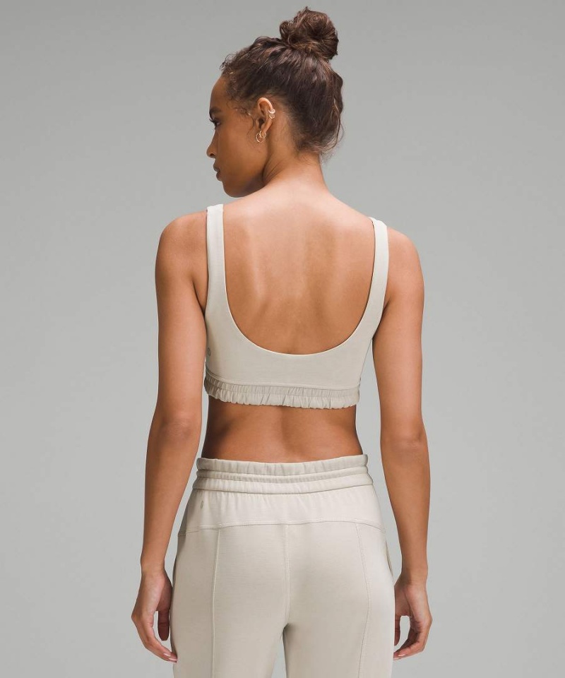 Lululemon Softstreme Scoop-Neck Bra B/C Cup Sport BH Dam Beige Sverige | EKRXJQ849