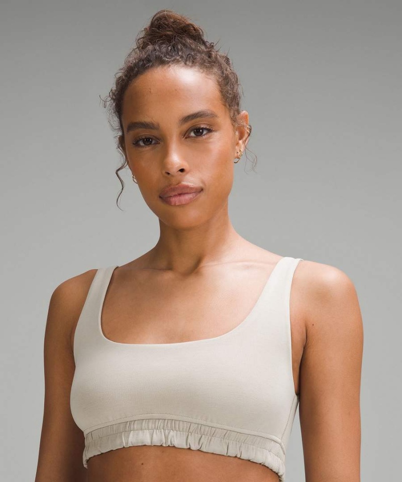 Lululemon Softstreme Scoop-Neck Bra B/C Cup Sport BH Dam Beige Sverige | EKRXJQ849