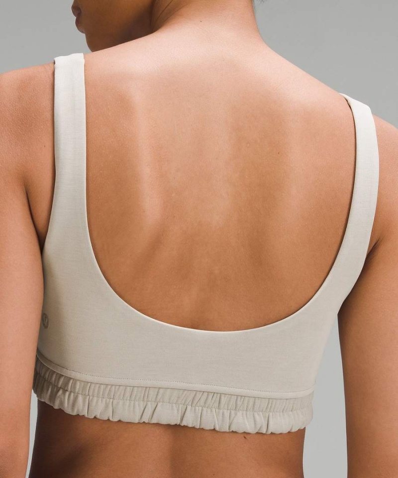 Lululemon Softstreme Scoop-Neck Bra B/C Cup Sport BH Dam Beige Sverige | EKRXJQ849