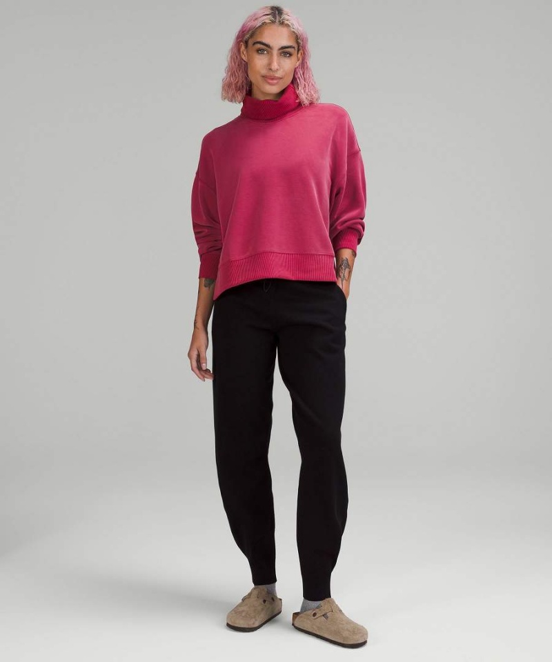 Lululemon Softstreme Turtleneck Pullover Dam Vinröda Sverige | EONBDY897