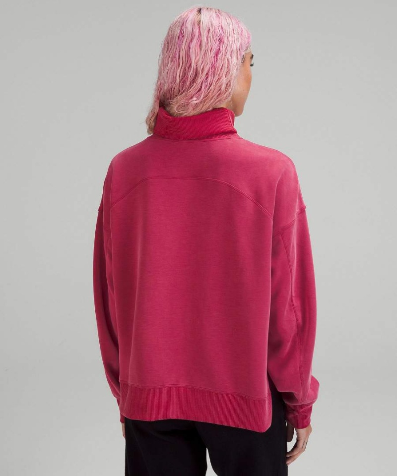 Lululemon Softstreme Turtleneck Pullover Dam Vinröda Sverige | EONBDY897