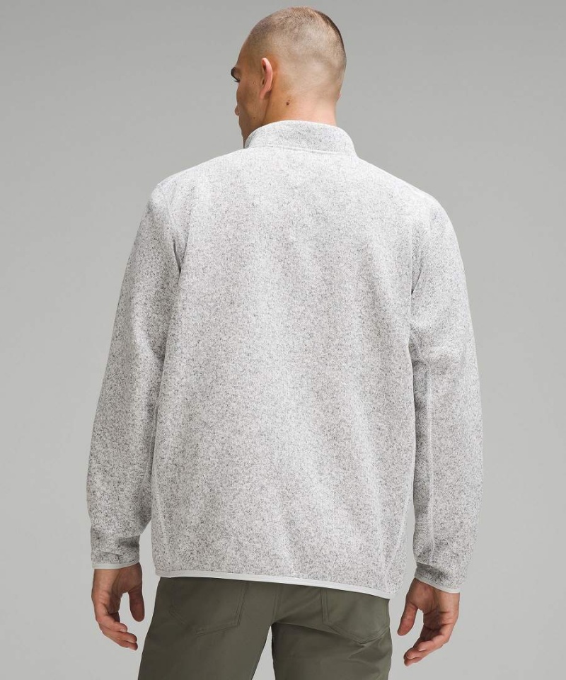 Lululemon Sojourn Fleece-Fodrade Knit Jackor Herr Vita Vita Sverige | NKHALV165
