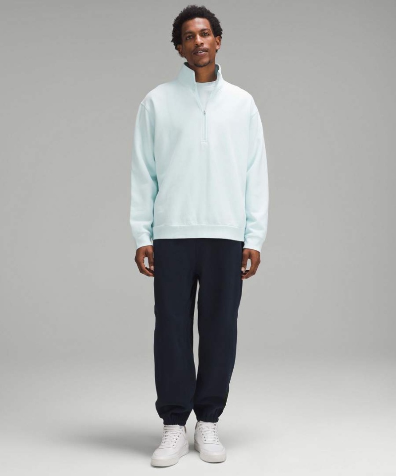 Lululemon Steady State Half Zip Tröjor Herr Blå Sverige | SNAVLX916