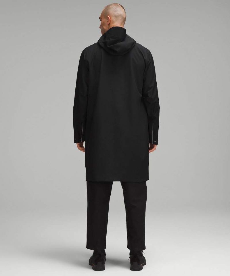 Lululemon Storm Field StretchSeal Long Jackor Herr Svarta Sverige | SNYRFI063