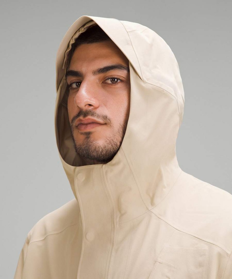 Lululemon Storm Field StretchSeal Long Jackor Herr Khaki Sverige | PCATDK835