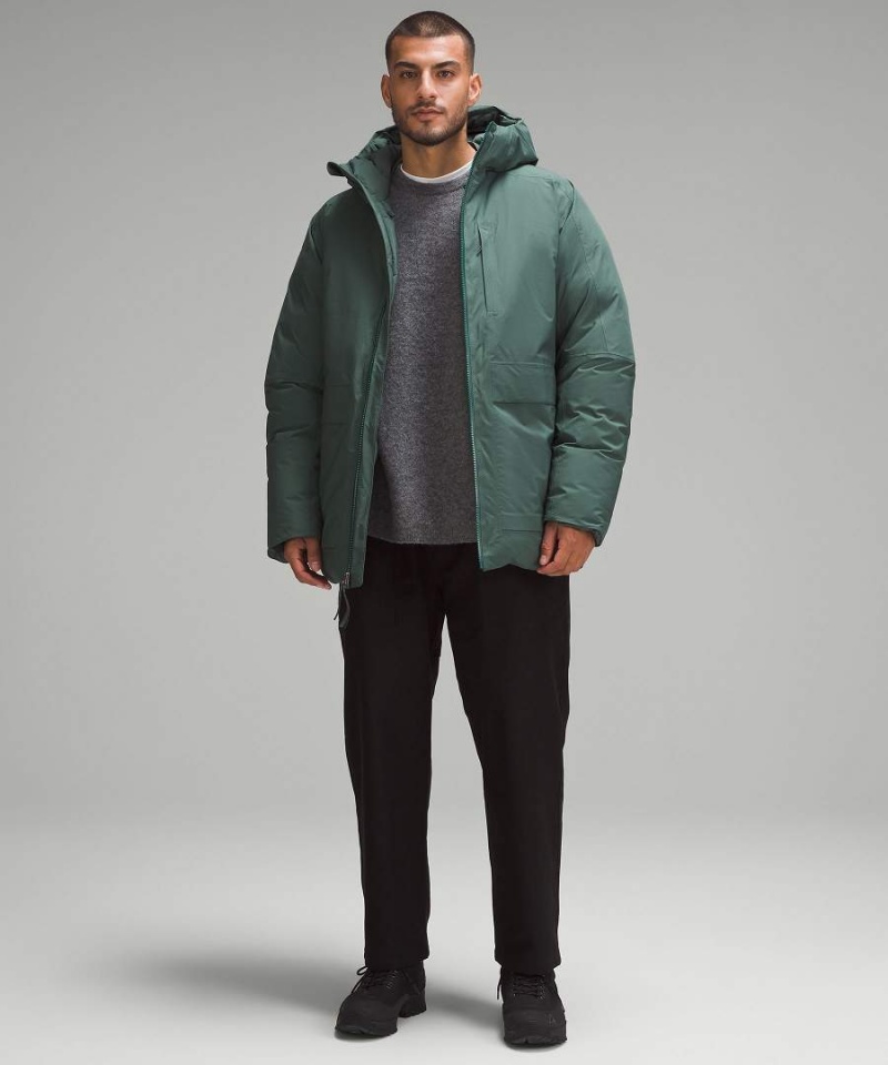 Lululemon StretchSeal Down-Filled Parka Herr Mörkgröna Sverige | GYZUBP274