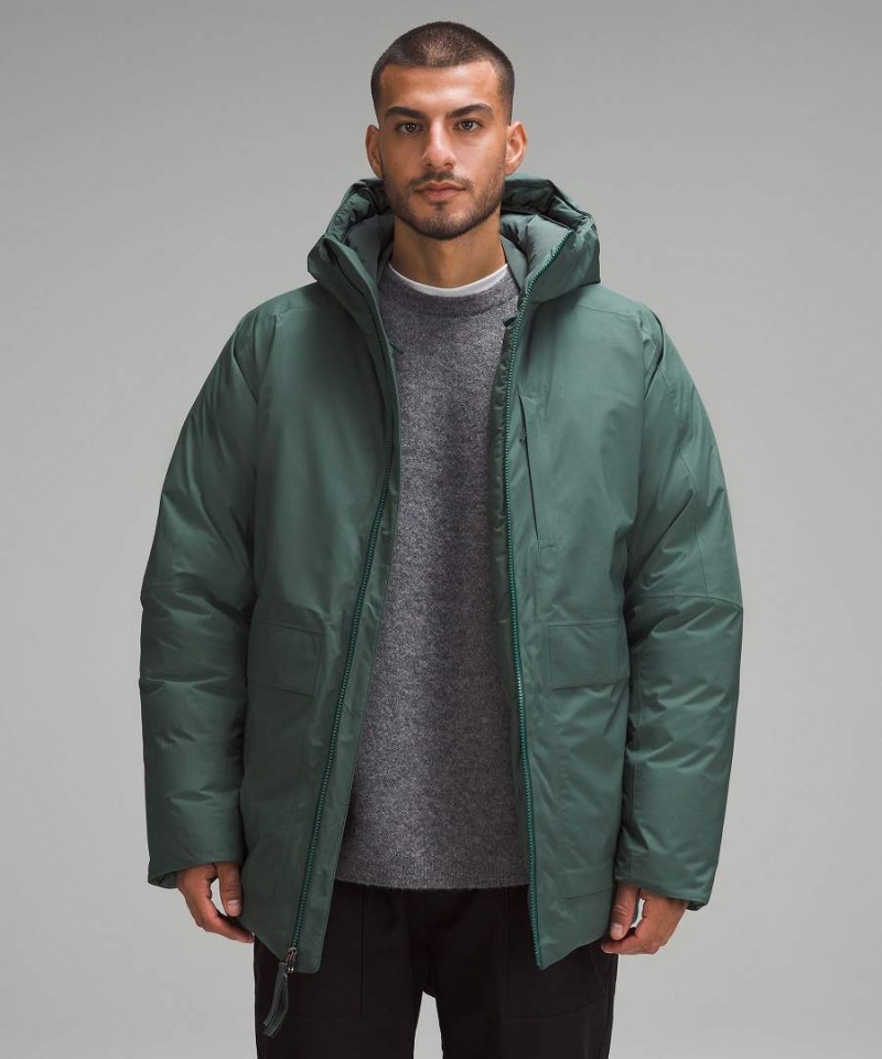 Lululemon StretchSeal Down-Filled Parka Herr Mörkgröna Sverige | GYZUBP274