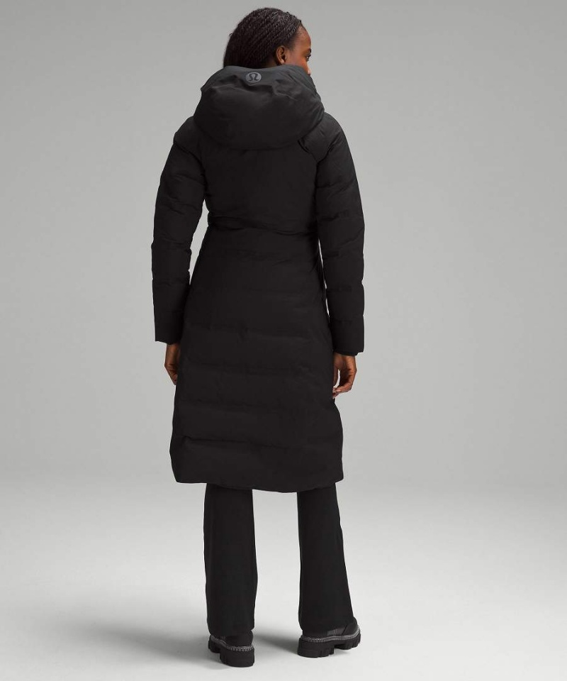 Lululemon StretchSeal Sleet Street Long Jackor Dam Svarta Sverige | JKDPVW281
