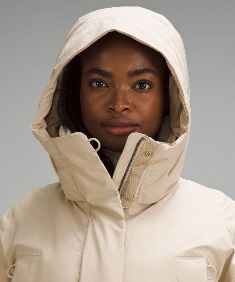 Lululemon StretchSeal Vattentäta Down-Filled Parka Dam Khaki Sverige | FYHTWJ279