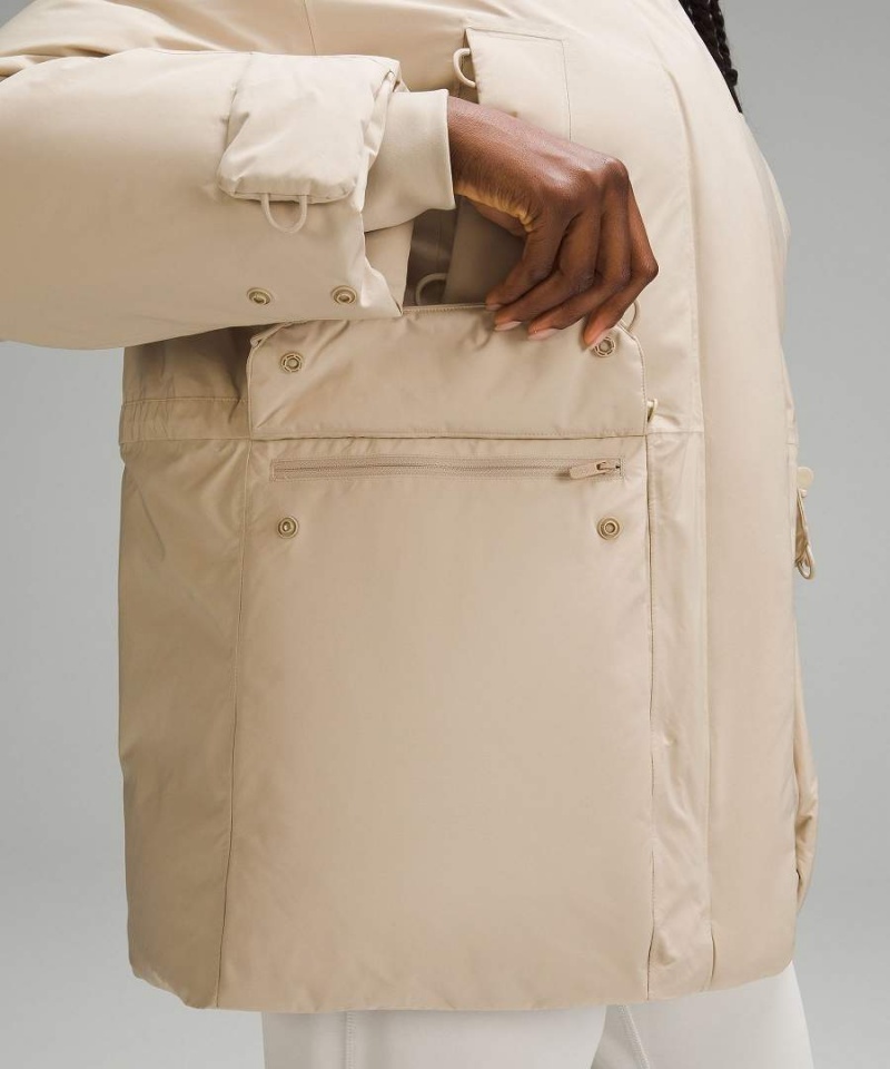 Lululemon StretchSeal Vattentäta Down-Filled Parka Dam Khaki Sverige | FYHTWJ279