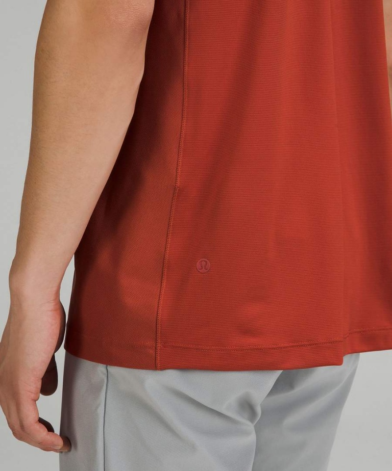 Lululemon Stretch Golf Piketröja Herr Orange Sverige | FGRSWM149