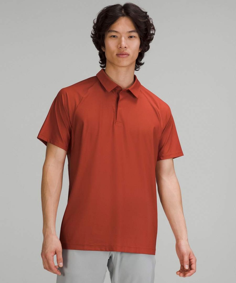 Lululemon Stretch Golf Piketröja Herr Orange Sverige | FGRSWM149