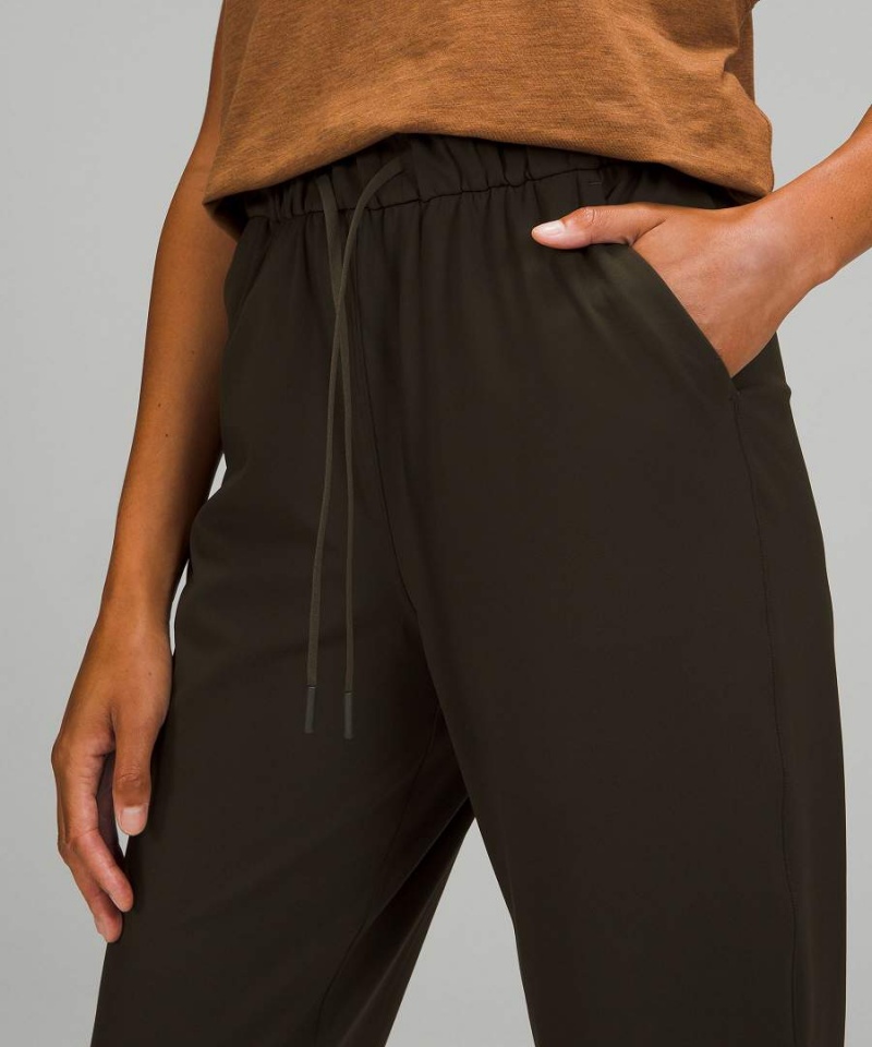 Lululemon Stretch High-Rise Joggingbyxor Dam Mörkolivgröna Sverige | VNGWFM139