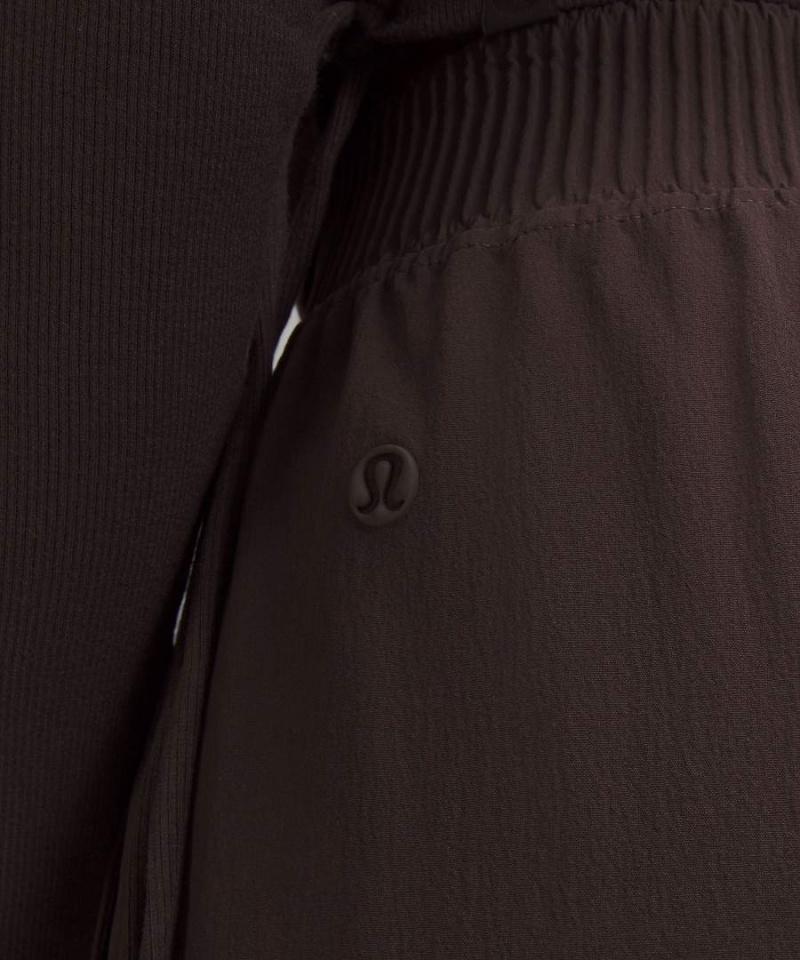 Lululemon Stretch Woven High-Rise Breda-Leg Byxor Dam Choklad Sverige | OWTMYC018
