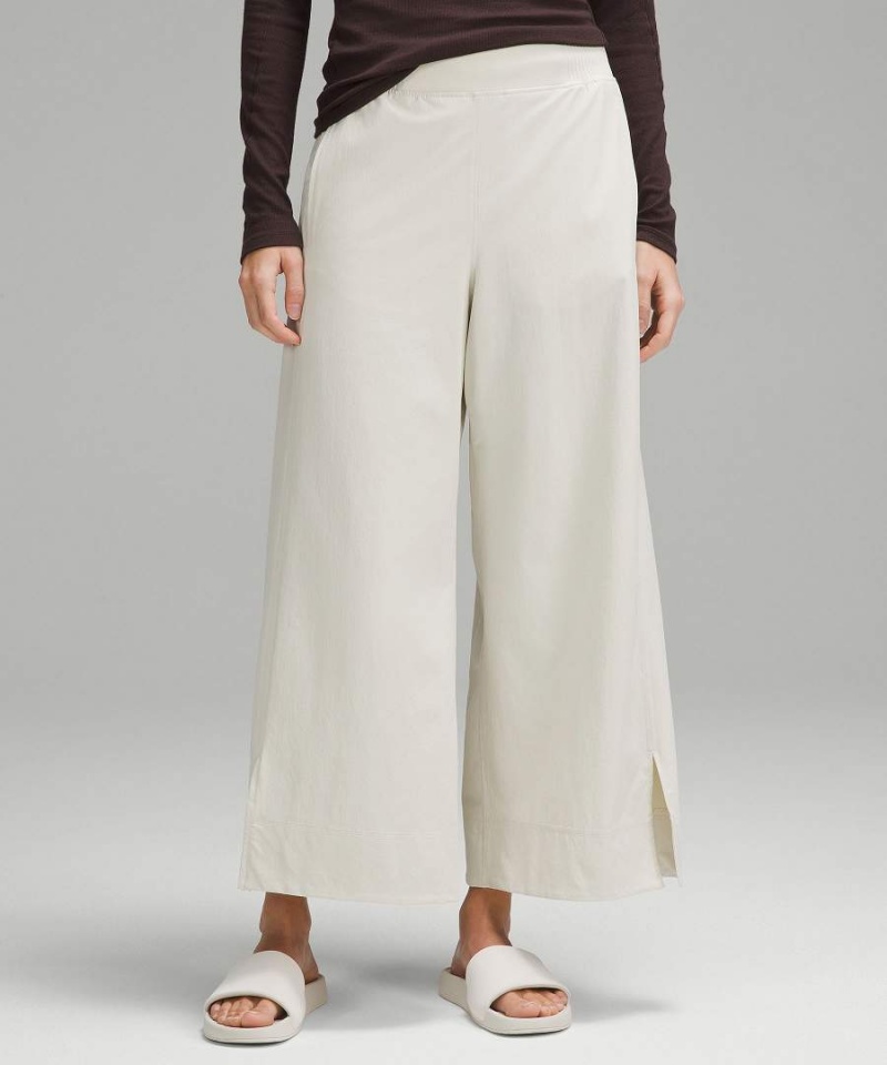 Lululemon Stretch Woven High-Rise Breda-Leg Cropped Byxor Dam Beige Sverige | BNZCVQ852