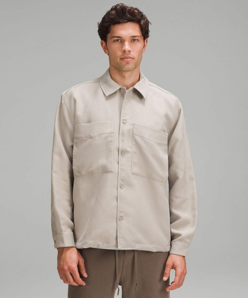 Lululemon Sueded Camp Collar Overshirt Skjorta Herr Grå Sverige | QRANLO680