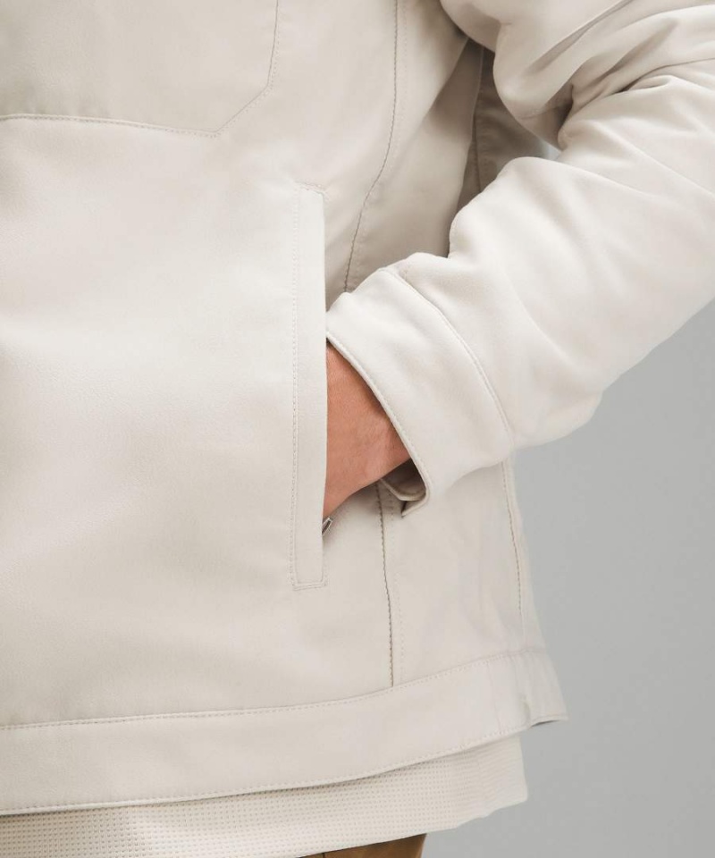 Lululemon Sueded Utility Jackor Herr Beige Vita Sverige | YHKIJZ926
