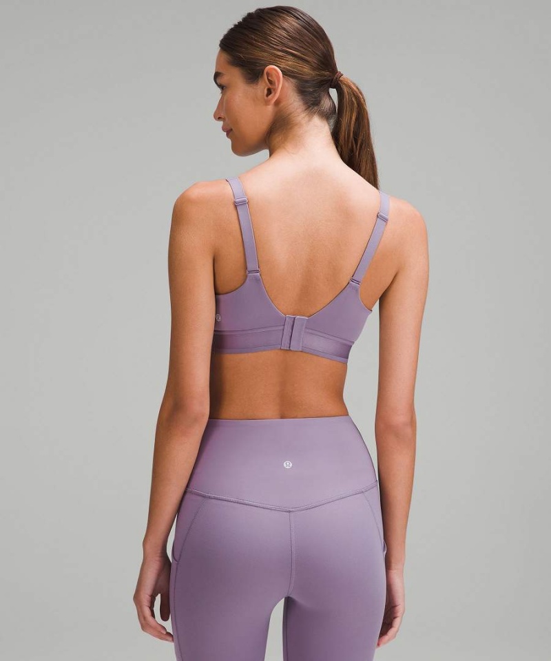 Lululemon Super-Soft Adjustable Front-Wrap Bra Light Support, B-D Cups Sport BH Dam Lila Grå Sverige | ZEJPTV365