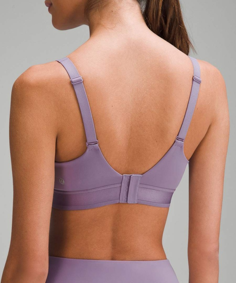 Lululemon Super-Soft Adjustable Front-Wrap Bra Light Support, B-D Cups Sport BH Dam Lila Grå Sverige | ZEJPTV365