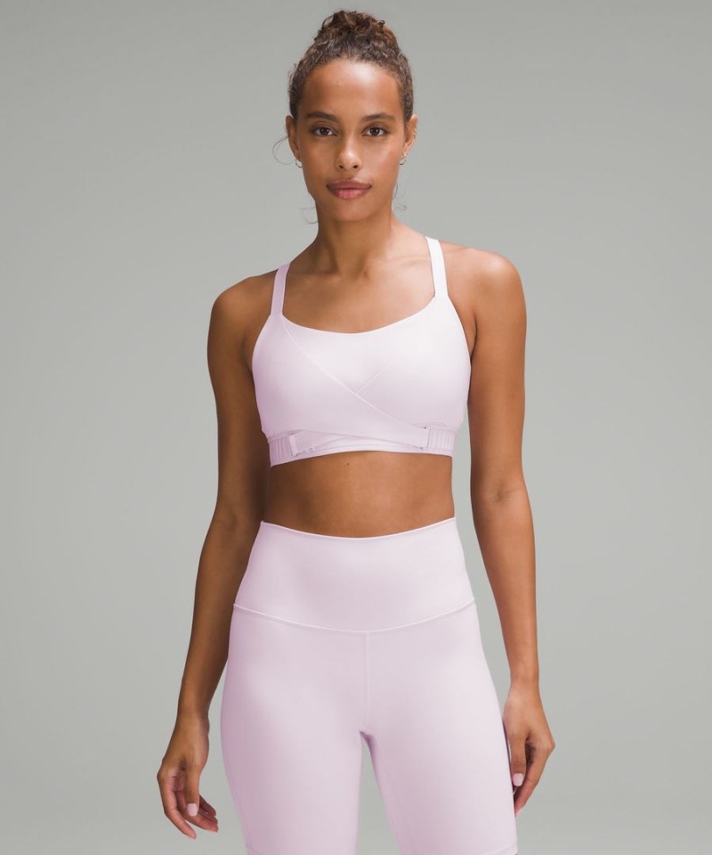 Lululemon Super-Soft Adjustable Recovery Bra Light Support, B-D Cups Sport BH Dam Rosa Sverige | UFDSEC801