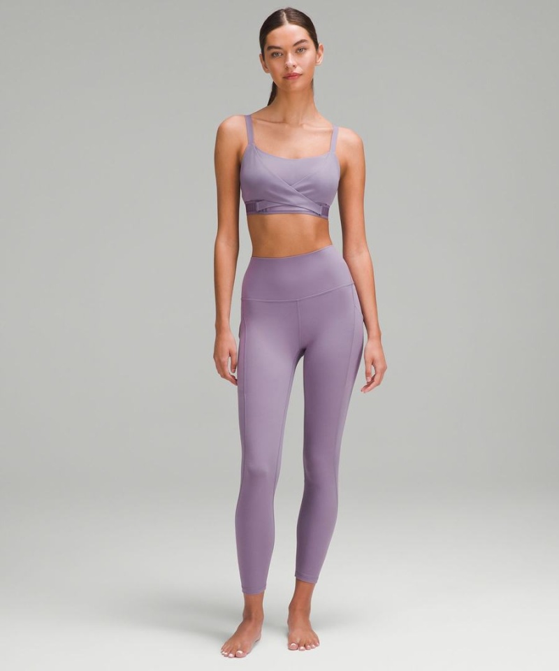 Lululemon Super-Soft Adjustable Recovery Bra Light Support, B-D Cups Sport BH Dam Lila Grå Sverige | MYGRFN168