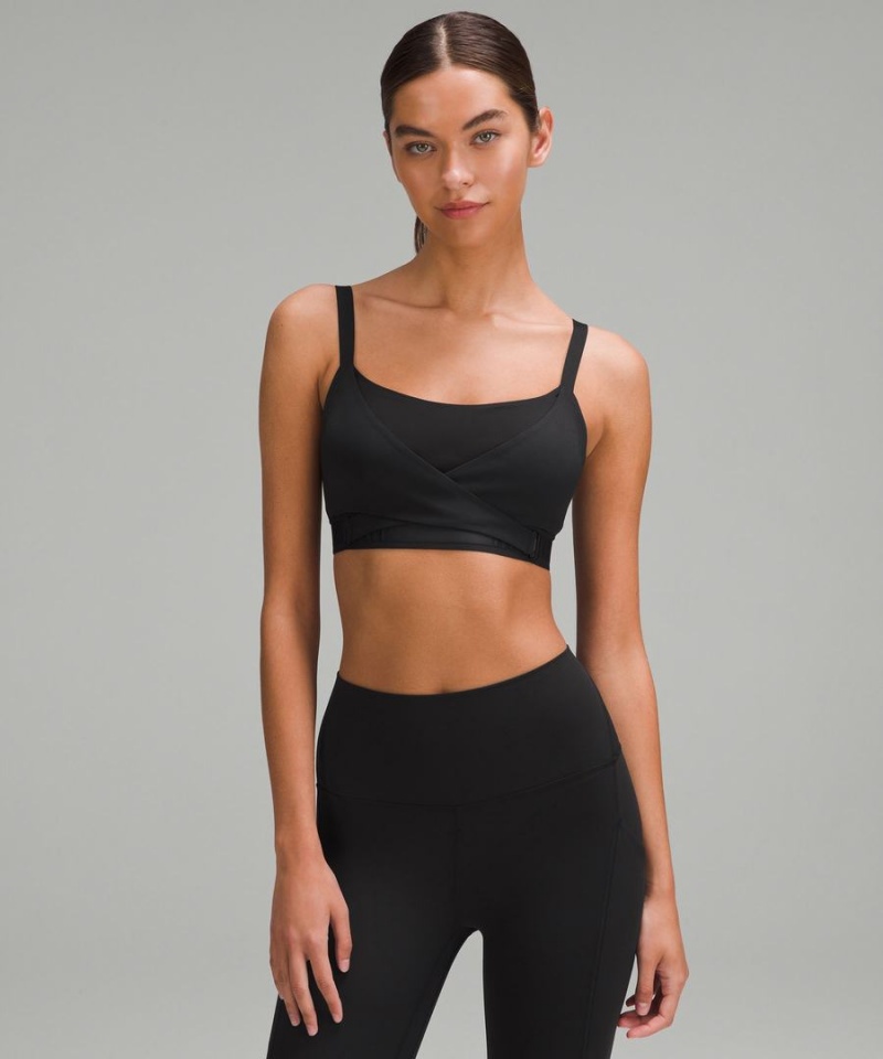 Lululemon Super-Soft Adjustable Recovery Bra Light Support, B-D Cups Sport BH Dam Svarta Sverige | SZJGKT387