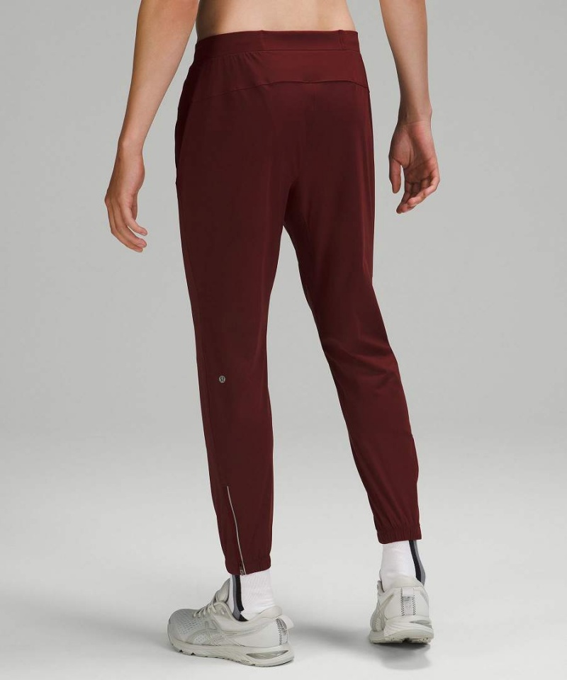Lululemon Surge Höga Joggingbyxor Herr Röda Vinröda Sverige | DAEOBZ587