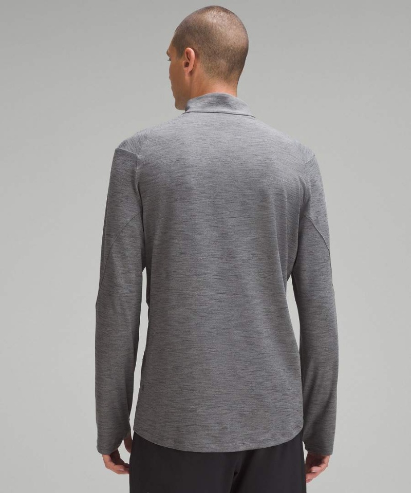Lululemon Surge Warm Half Zip Tröjor Herr Grå Sverige | HQUAJF302