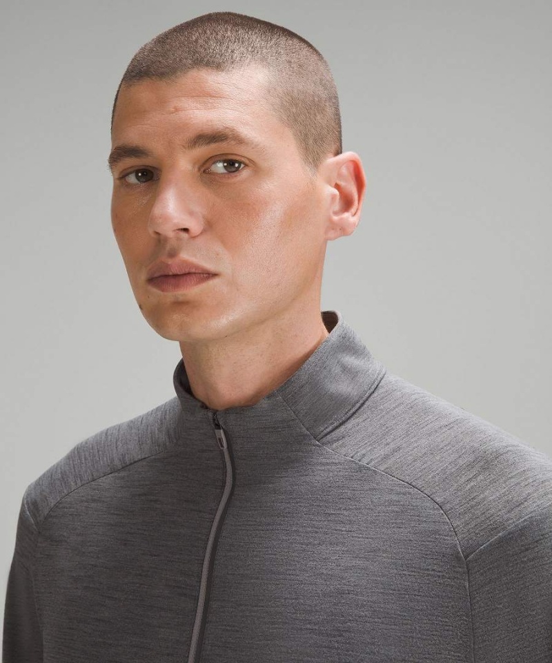 Lululemon Surge Warm Half Zip Tröjor Herr Grå Sverige | HQUAJF302