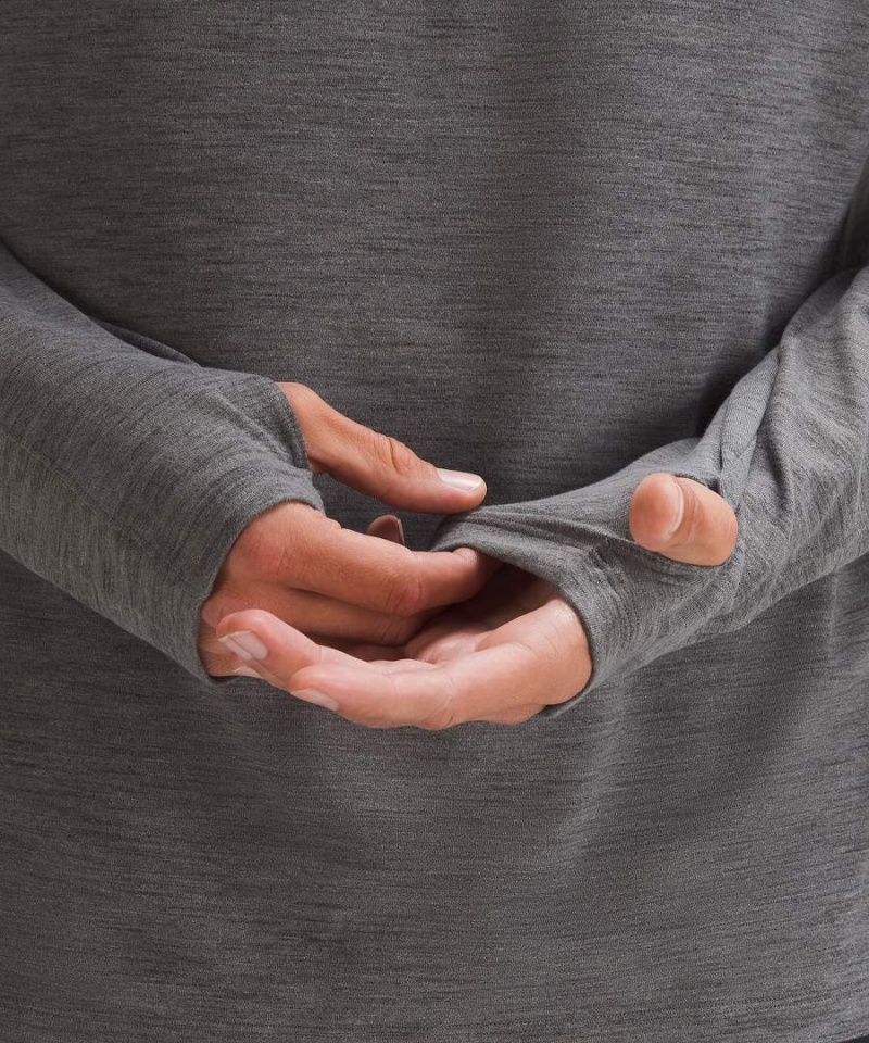 Lululemon Surge Warm Half Zip Tröjor Herr Grå Sverige | HQUAJF302