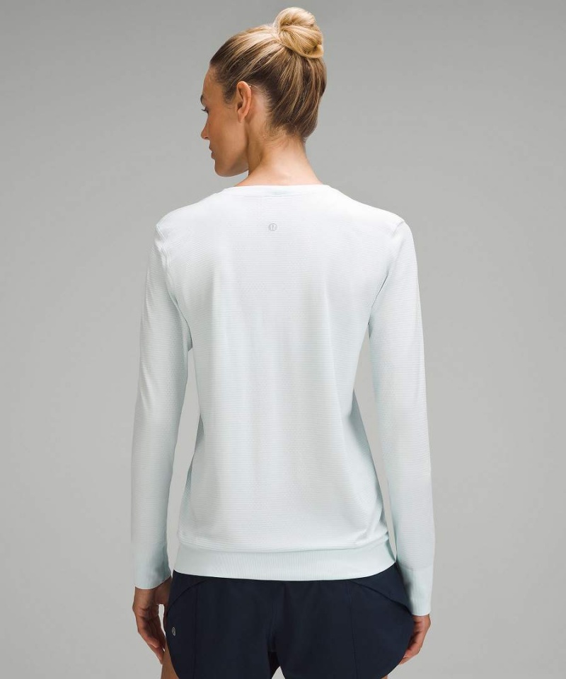 Lululemon Swiftly Relaxed Långärmad Tröja Dam Blå Blå Sverige | DGRKIY408