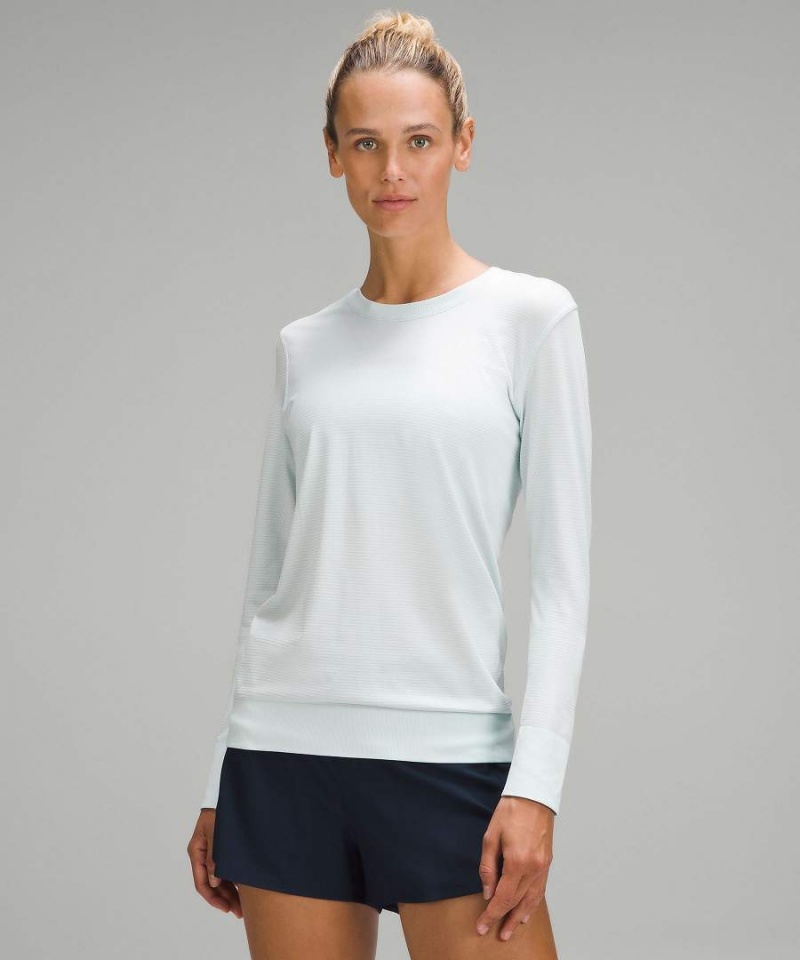 Lululemon Swiftly Relaxed Långärmad Tröja Dam Blå Blå Sverige | DGRKIY408