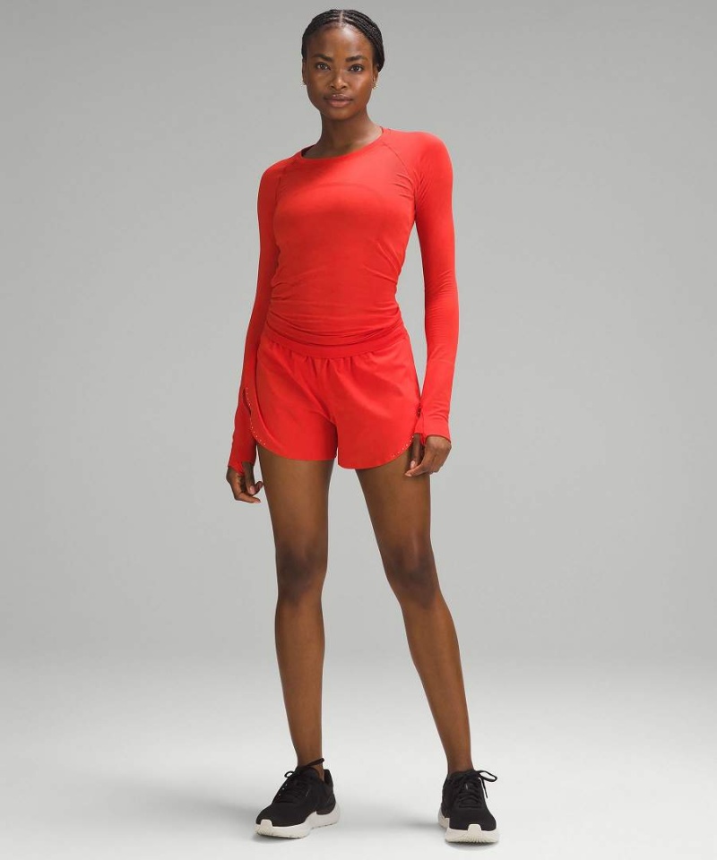 Lululemon Swiftly Tech 2.0 Långärmad Tröja Dam Röda Sverige | ZRDNUI705