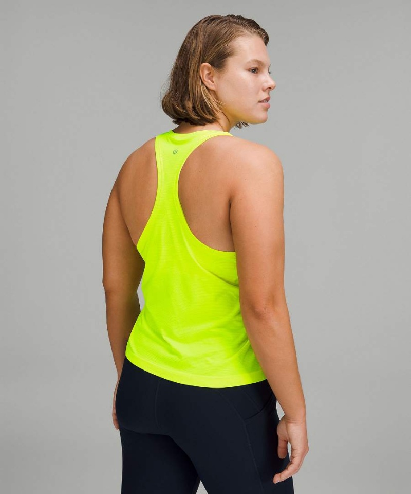 Lululemon Swiftly Tech High-Neck 2.0 Race Length Linne Dam Gula Gula Sverige | YCQTLO107