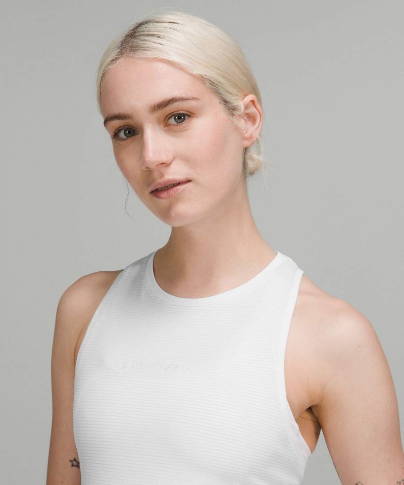 Lululemon Swiftly Tech High-Neck 2.0 Race Length Linne Dam Vita Vita Sverige | HANQKE947