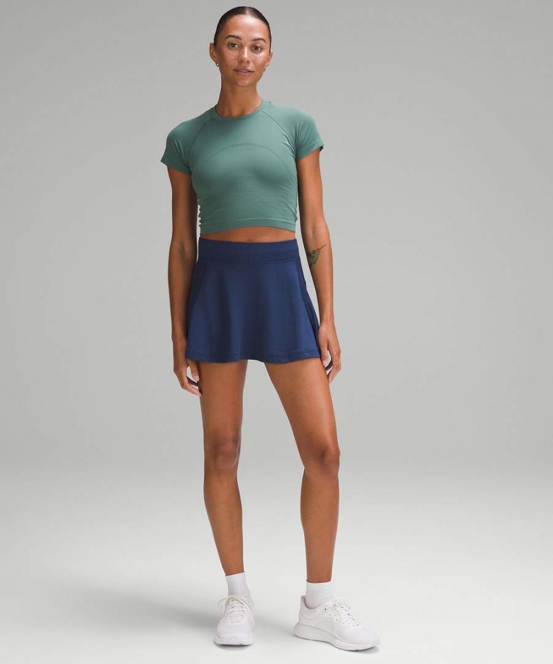 Lululemon Swiftly Tech High-Rise Tennis Kjolar Dam Marinblå Sverige | IATRHQ371