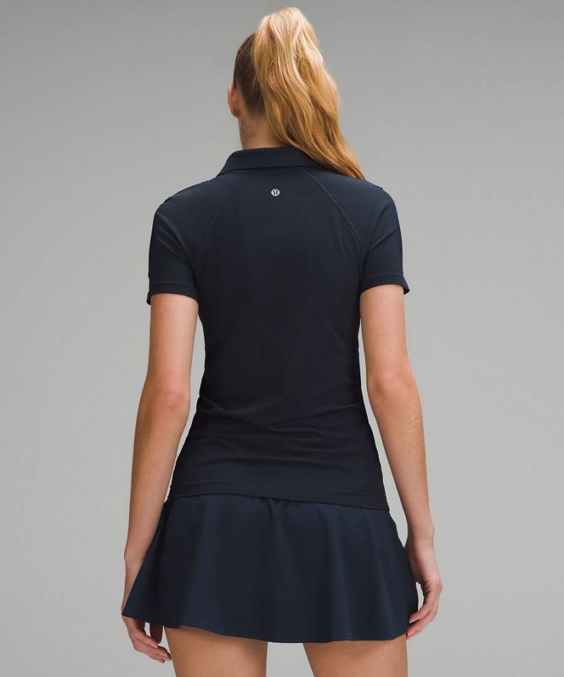Lululemon Swiftly Tech Korta-Sleeve Piketröja Dam Marinblå Marinblå Sverige | RCSZOM478