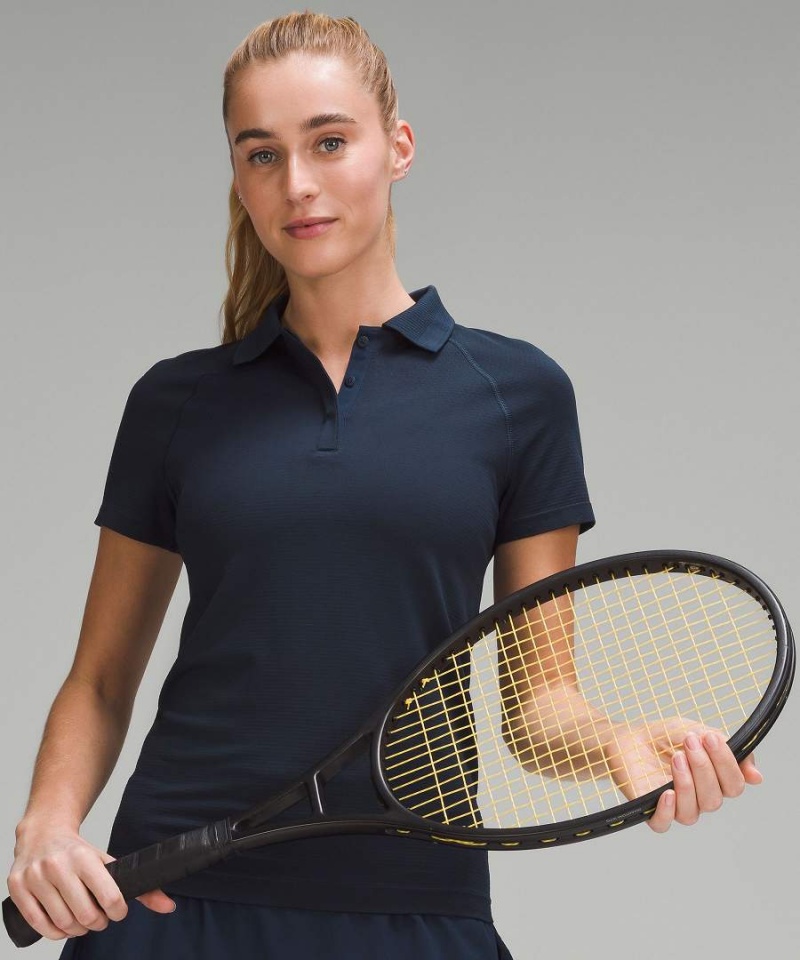 Lululemon Swiftly Tech Korta-Sleeve Piketröja Dam Marinblå Marinblå Sverige | RCSZOM478