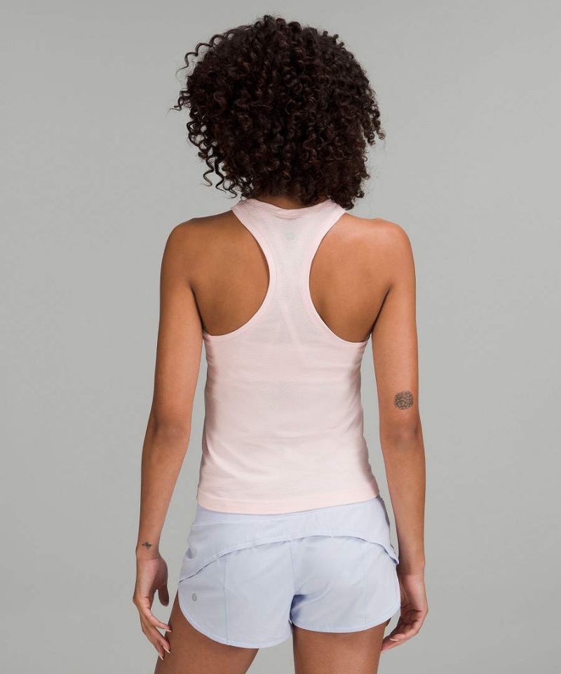 Lululemon Swiftly Tech Racerback 2.0 Race Length Linne Dam Ljusröda Sverige | HBSFMR762