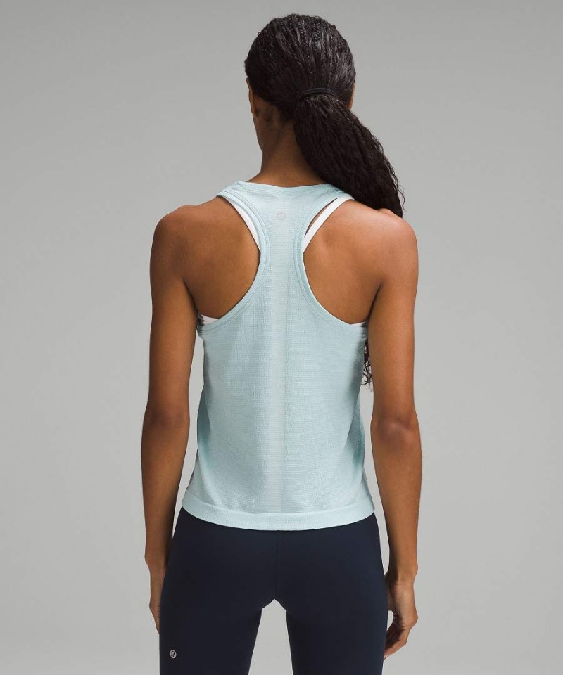 Lululemon Swiftly Tech Racerback 2.0 Race Length Linne Dam Blå Sverige | BDMWTO258