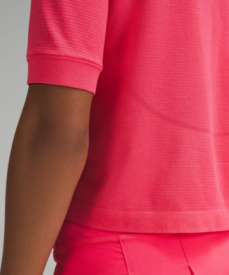 Lululemon Swiftly Tech Relaxed-Fit Piketröja Dam Röda Sverige | XOMDJA039