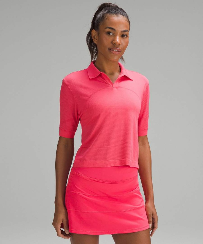 Lululemon Swiftly Tech Relaxed-Fit Piketröja Dam Röda Sverige | XOMDJA039