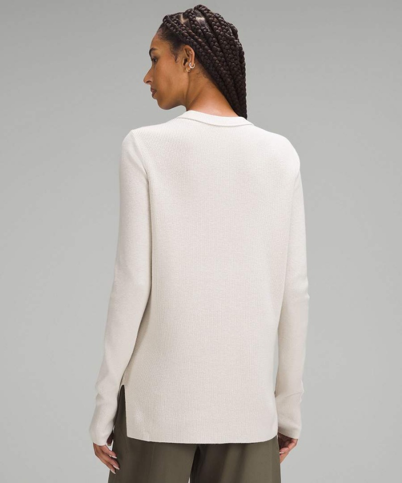 Lululemon Take It All In Bomull-Blend Tröjor Dam Vita Sverige | WRYJTX951